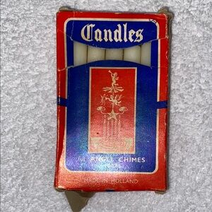 Vintage Angel Chimes Candles - Red and Blue Box set of 11